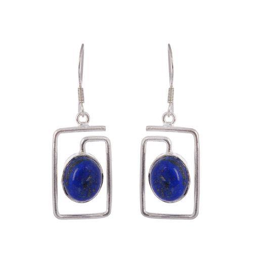 LAPIS LAZULI SILVER EARRING - SILBERUH