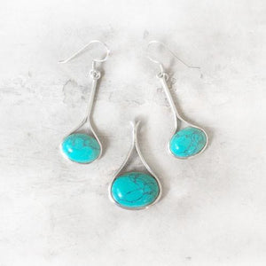 THE TURQUOISE BALLET SILVER  SET - SILBERUH