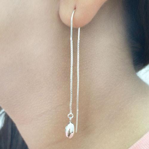 DEW DROP SILVER EARRING - SILBERUH
