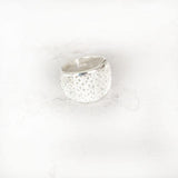 SILVER FROSTED BAND RING - SILBERUH