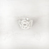 SILVER PEBBLE FROSTED RING - SILBERUH