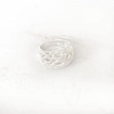 SILVER FROSTED PEBBLE RING - SILBERUH