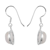 RAINBOW MOONSTONE SILVER EARRING - SILBERUH