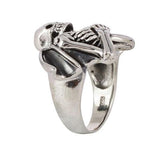 SKULL BATMAN SILVER RING - SILBERUH