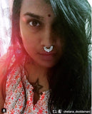 SEPTUM SPIRAL SILVER RING - SILBERUH