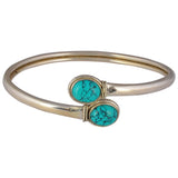 TURQUOISE SILVER ADJUSTABLE KADA - SILBERUH