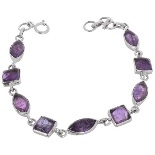 AMETHYST SILVER BRACELET - SILBERUH