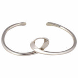 SILVER ADJUSTABLE KNOTTED BANGLE - SILBERUH
