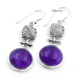 Amethyst Filigree Silver Earring