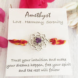 Pure Silver Rakhi with Natural Amethyst – Silberuh