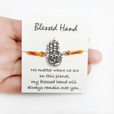 Blessed Hand Silver Rakhi