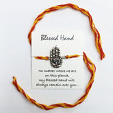 Blessed Hand Silver Rakhi