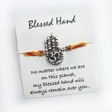 Blessed Hand Silver Rakhi