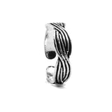 Braided Silver Adjustable Toe Ring