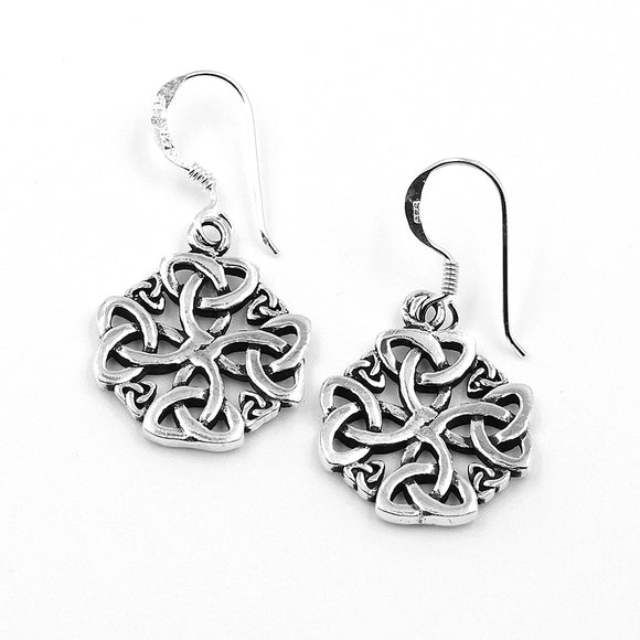 Celtic Silver Earring