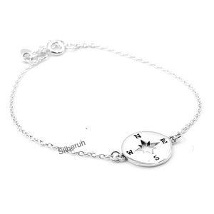 Compass Silver Bracelet