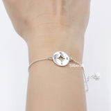 Compass Silver Bracelet