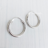 Everyday Silver Hoop Earring