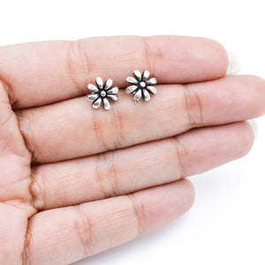 Flower Silver Stud