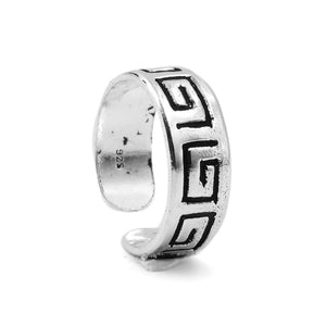 Greek Silver Adjustable Toe Ring