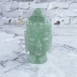 Green Aventurine Buddha Head