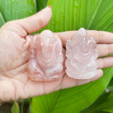 Rose Quartz Ganesha - SILBERUH