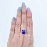 Lapis Lazuli Square Silver Ring