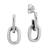 Link Chain Silver Stud Earring