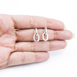 Link Chain Silver Stud Earring