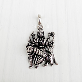 Ma Durga Silver Pendant