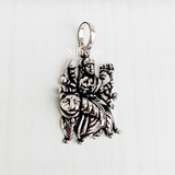 Ma Durga Silver Pendant