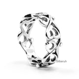 Om Thumb Silver Ring