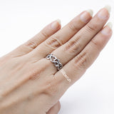 Om Thumb Silver Ring