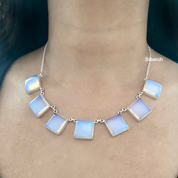 Opalite Silver Necklace