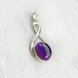 AMETHYST KNOT SILVER PENDANT - SILBERUH