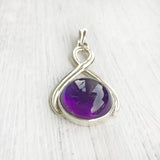 AMETHYST KNOT SILVER PENDANT - SILBERUH