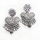 SILVER TRIBAL MOR EARRING