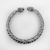 Lion Face Silver Kada