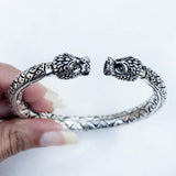 Lion Face Silver Kada