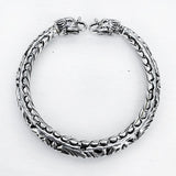 Elephant Silver Carved Kada