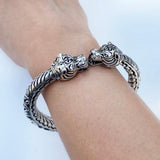 Panther Tribal Silver Kada