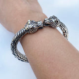 Panther Tribal Silver Kada