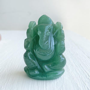 GREEN AVENTURINE GANESHA