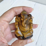 TIGER'S EYE GANESHA