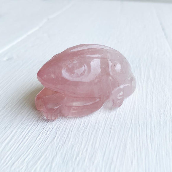 ROSE QUARTZ FROG