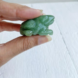 GREEN AVENTURINE FROG