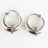 Silver Bali Hoop Earring
