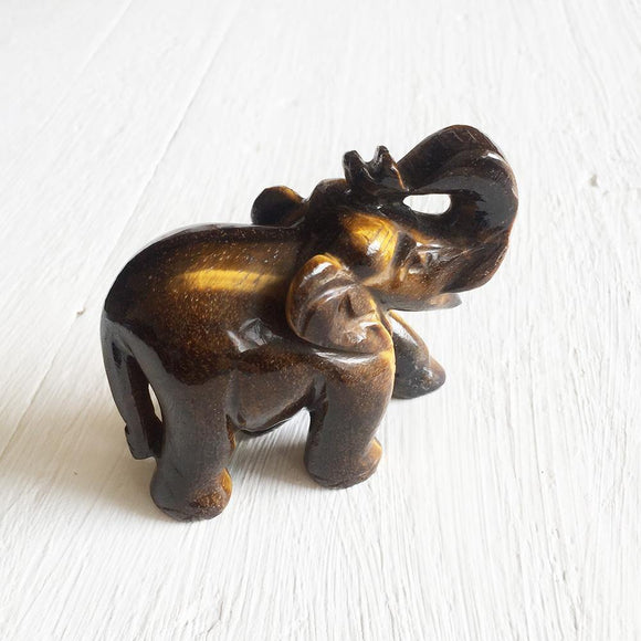 TIGERS EYE ELEPHANT