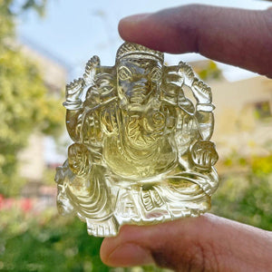 Lemon Quartz Ganesha