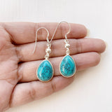 Turquoise Drop Silver Earring
